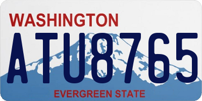 WA license plate ATU8765