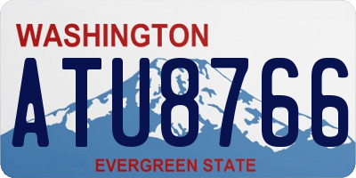 WA license plate ATU8766