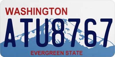 WA license plate ATU8767