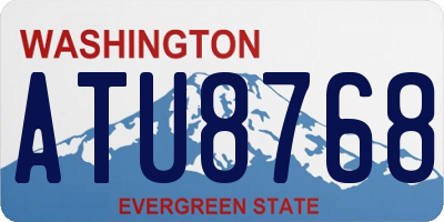 WA license plate ATU8768