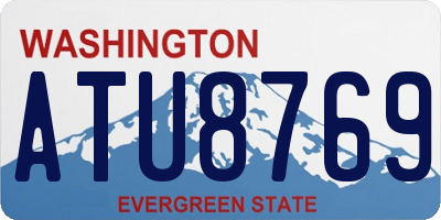 WA license plate ATU8769