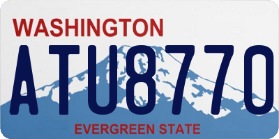 WA license plate ATU8770