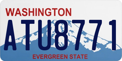 WA license plate ATU8771