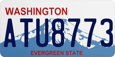 WA license plate ATU8773