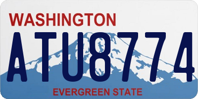 WA license plate ATU8774