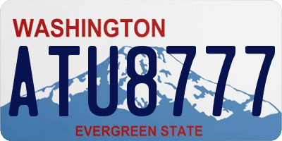 WA license plate ATU8777