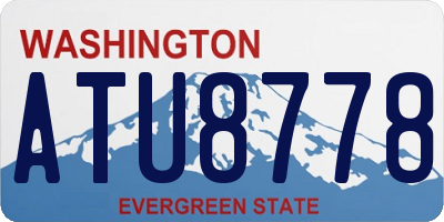 WA license plate ATU8778