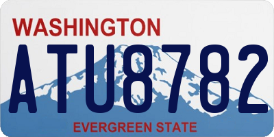 WA license plate ATU8782