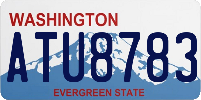 WA license plate ATU8783