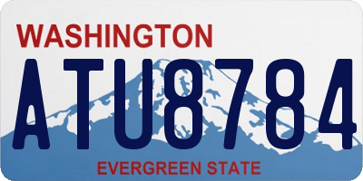 WA license plate ATU8784
