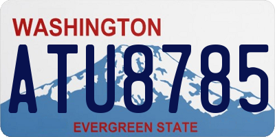 WA license plate ATU8785