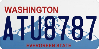 WA license plate ATU8787