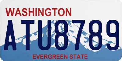 WA license plate ATU8789