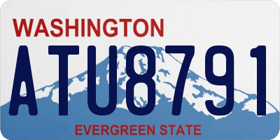 WA license plate ATU8791