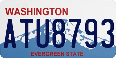 WA license plate ATU8793