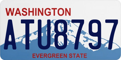 WA license plate ATU8797