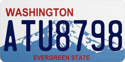 WA license plate ATU8798
