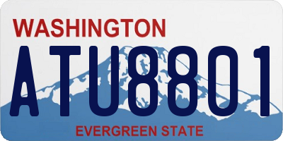 WA license plate ATU8801