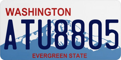 WA license plate ATU8805