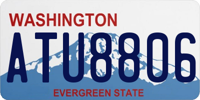 WA license plate ATU8806