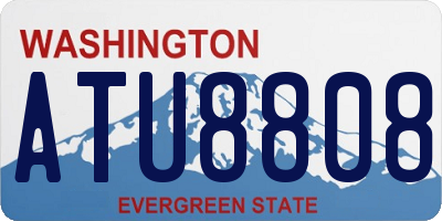 WA license plate ATU8808