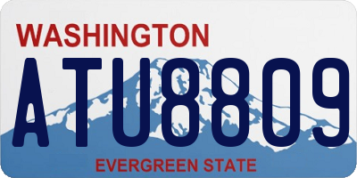 WA license plate ATU8809