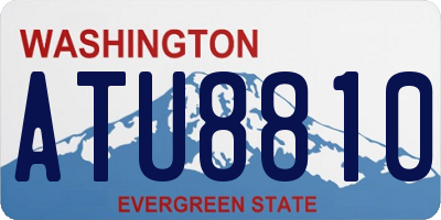 WA license plate ATU8810