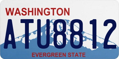 WA license plate ATU8812