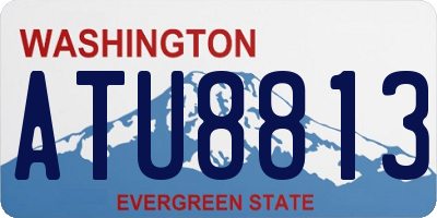 WA license plate ATU8813