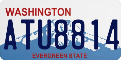 WA license plate ATU8814