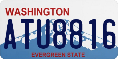 WA license plate ATU8816