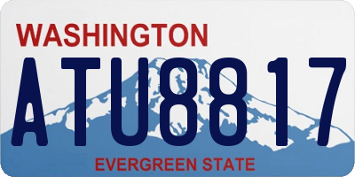 WA license plate ATU8817