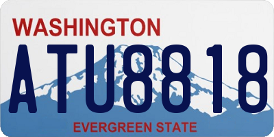WA license plate ATU8818