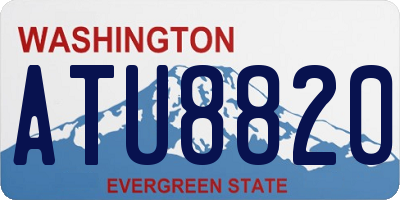 WA license plate ATU8820