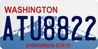 WA license plate ATU8822