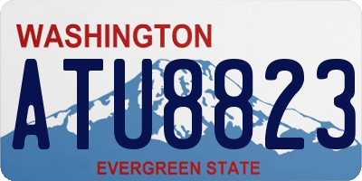 WA license plate ATU8823