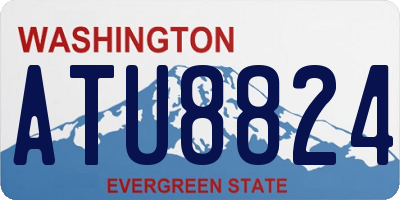 WA license plate ATU8824