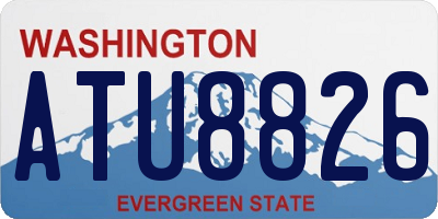 WA license plate ATU8826