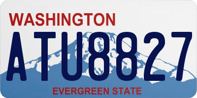 WA license plate ATU8827
