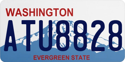 WA license plate ATU8828