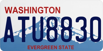 WA license plate ATU8830