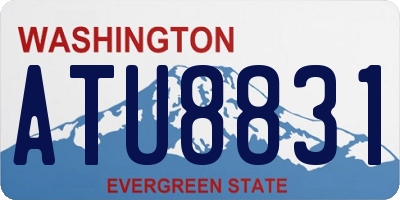 WA license plate ATU8831