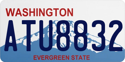 WA license plate ATU8832