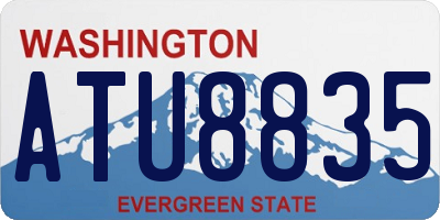 WA license plate ATU8835