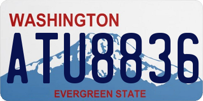 WA license plate ATU8836