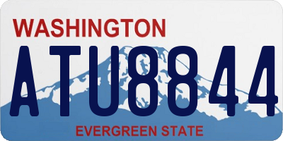 WA license plate ATU8844