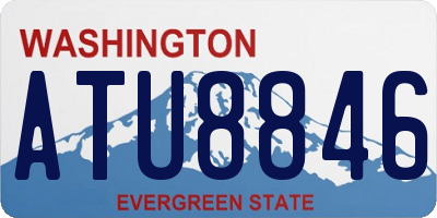 WA license plate ATU8846