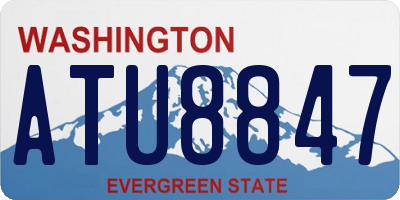 WA license plate ATU8847