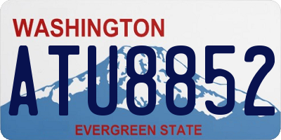 WA license plate ATU8852