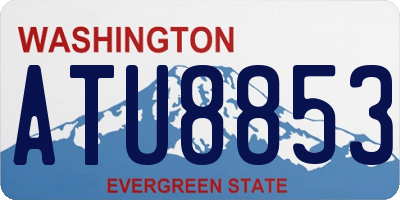 WA license plate ATU8853